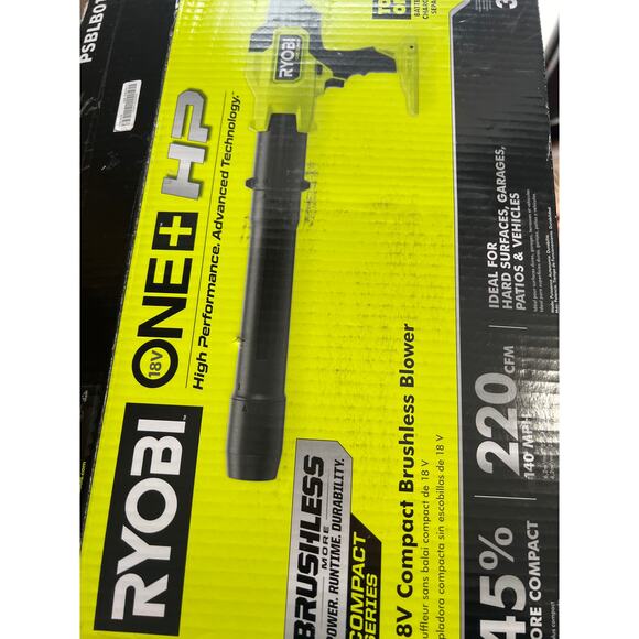 RYOBI Compact Blower ONE+ HP 18V Brushless Cordless 220 CFM 140 MPH (Tool-Only) - Picture 5 of 5